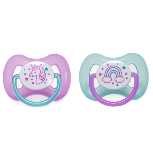 KIT CHUPETA COMFORT NOTURNA  - UNICORNIO - TAMANHO 1 - 2 UNIDADES # 12664 - BUBA