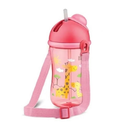 COPO CANTIL ANTIVAZAMENTO COM CANUDO EM SILICONE - 390ML # 623631 - LILLO