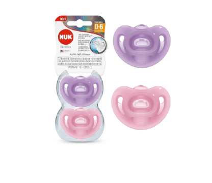 KIT CHUPETA SENSITIVE SOFT -  S.1 - 2 UNIDADES # PA7343-1G - NUK