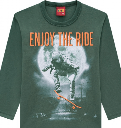 CAMISETA MANGA LONGA - MASCULINO - TAMANHO 4 AO 8 # 207716 - KYLY