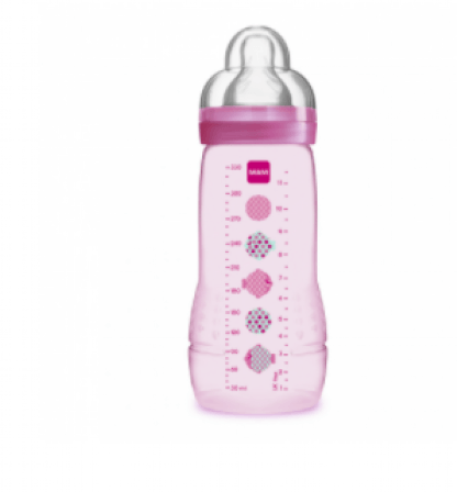 MAMADEIRA SILICONE - EASY ACTIVE - BICO ORTO - 330ML #MA40812 - MAM BEBE SAUDE