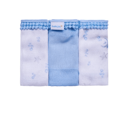 PANO DE BOCA COM PRENDEDOR DE CHUPETA -  COM 2 UNIDADES -  BABY JOY # 580120 - INCOMFRAL