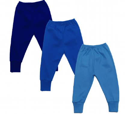 KIT CULOTE PÉ REVERSÍVEL- MASCULINO - 3 UNIDADES - TAMANHO RN AO G # 431040 - BABY BEST
