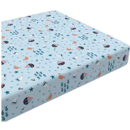 LENÇOL COM ELASTICO - ESTAMPADO - BERCINHO # 440110 - INCOMFRAL
