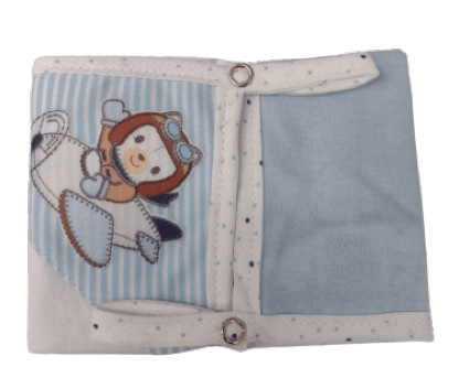 TOALHA DE BOCA COM PENDURADOR DE CHUPETA -  2 PEÇAS # 040 - CATAVENTO