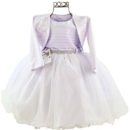 VESTIDO DE FESTA COM BOLERO - TAMANHO 1 AO 3 # 2171 - MENINA BONITA