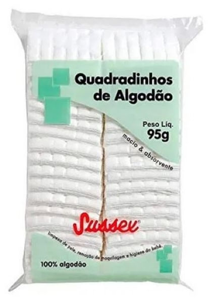 ALGODÃO QUADRADINHO BRANCO - 95G # 9700 - SUSSEX
