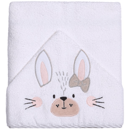 TOALHÃO DE BANHO FELPUDO COM CAPUZ BORDADO # 35751750 - PAPI