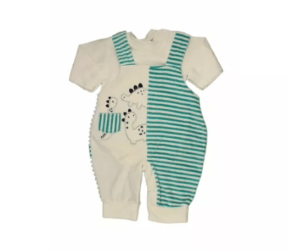 JARDINEIRA COM BODY - MASCULINO - TAMANHO RN AO G # 2092 - PETUTINHA