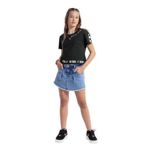 BLUSA CROPPED - TAMANHO  12 AO 20 # 51626 - AMORA