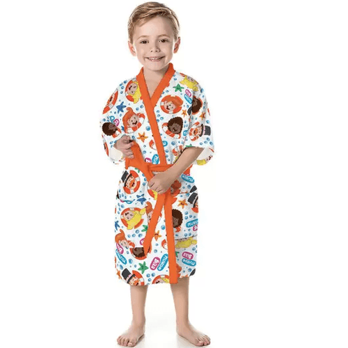 ROUPÃO FELPUDO INFANTIL QUIMONO MUNDO BITA # 07334101 - LEPPER