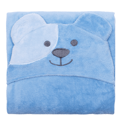 MANTA MICROFIBRA COM CAPUZ - INFANTIL - URSINHO FELIZ - 90CMX90CM # 16305 - BUETTNER