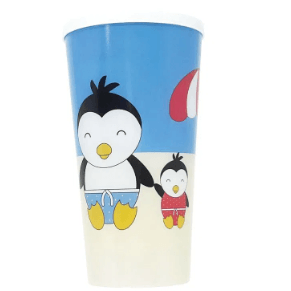 COPO COM TAMPA 400ML -  PINGUIM # GB041 - GIROTONDO