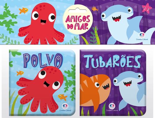LIVRO AMIGOS DO MAR - TUBARÕES E POLVO # 06223 - CIRANDA CULTURAL