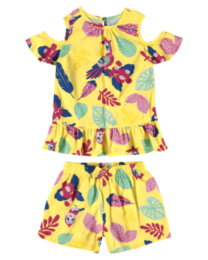 CONJUNTO FEMININO - INFANTIL - TAMANHO 4 AO 8 # 1000098004 - MALWEE MALHAS LTDA