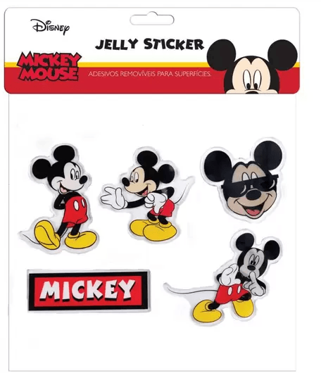 CARTELA DE ADESIVOS JELLY STICKER - MICKEY # 37822 - DERMIWIL BABY GO