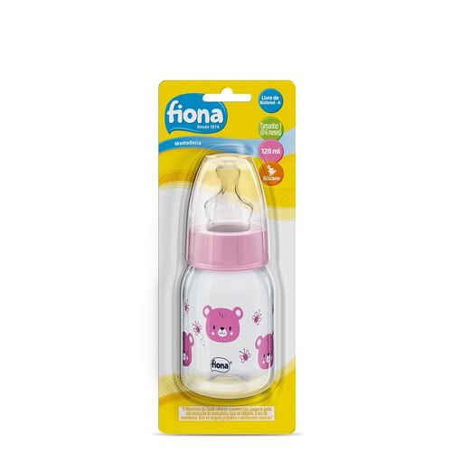 MAMADEIRA DESENHOS FIONA ORTO SILICONE  - TAMANHO 1 - 120ML # 807030 - LILLO