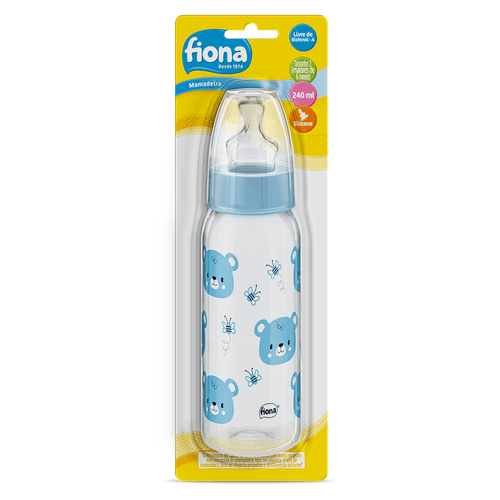 MAMADEIRA FIONA DESENHO BICO ORTO SILICONE  240ML - TAMANHO 2 # 807220 - LILLO