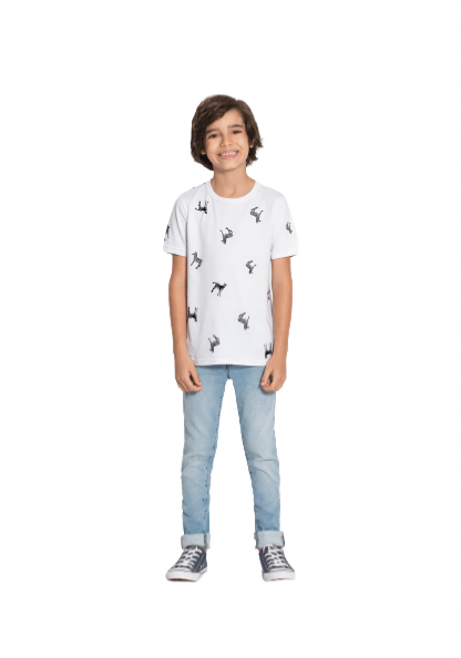 CAMISETA - MASCULINA -  TAMANHO 2 AO 3 # 38863 - LUNENDER ALAKAZOO