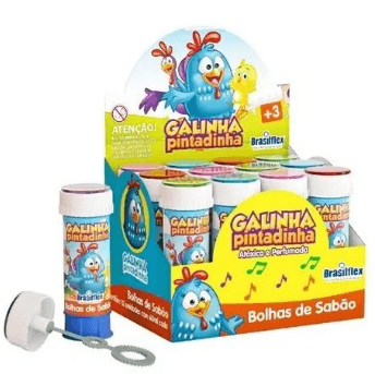 BOLHA 60ML COM JOGO  TOY STORY - 12 UNIDADES # 834013 - GALA PAIS & FILHOS