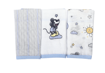 PANO DE BOCA MICKEY -3 PEÇAS # 383004 - MINASREY