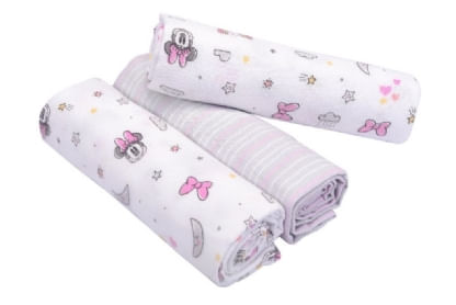 MANTA CUEIRO MINNIE - 3 UNIDADES # 384605 - MINASREY