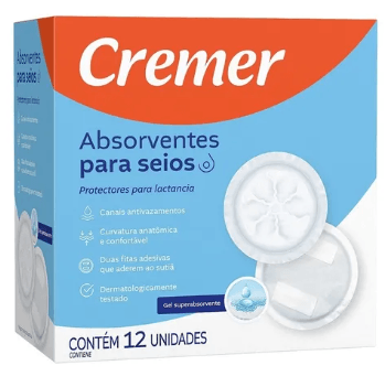 ABSORVENTE PARA SEIOS - 12 UNIDADES # 648539 - CREMER