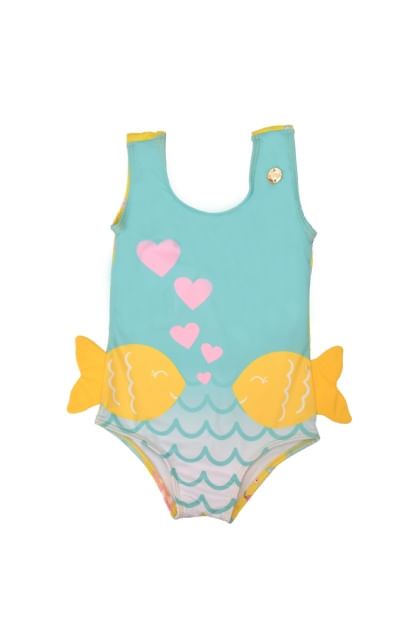 MAIÔ BEBÊ - PEIXINHOS - TAMANHO 1 AO 3 # 63066 - EVERLY