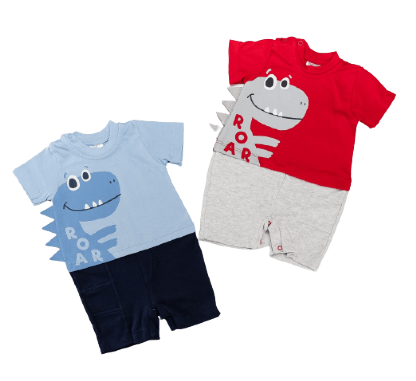 MACACÃO CURTO -  MASCULINO - TAMANHO  RN AO G # 4004 - FEROZ BABY