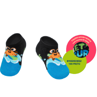 MEIA SAPATINHO BABY - TAMANHO 19 AO 22 # 7008 - PUKET