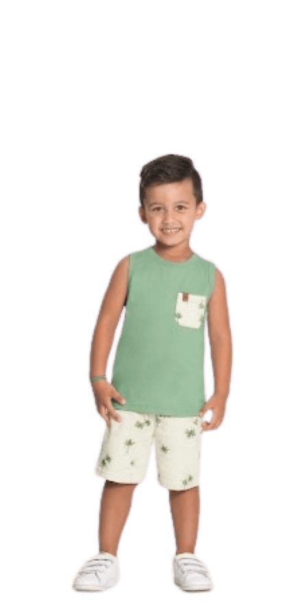 CONJUNTO MASCULINO - INFANTIL - TAMANHO 4  AO 10 # 45709 - LUNENDER ALAKAZOO