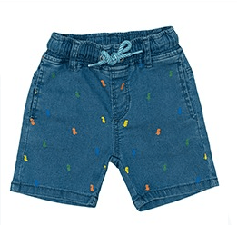 BERMUDA JEANS MASCULINO - TAMANHO 1 AO 3 # 1402020 - CLUBE DO DOCE