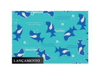 SAQUINHO PARA PRESENTE 30X45 - 50 UNIDADES - TUBARÃO FELIZ # 1200-252 - GALA PAIS & FILHOS