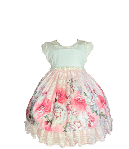 VESTIDO DE FESTA - TAMANHO 1 AO 3 # 5976 - RAFA GIRLS