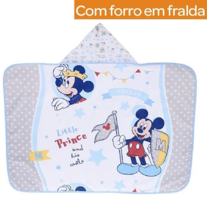 TOALHA FELPA COM FORRO - 70X90 - DISNEY # 3867 - MINASREY
