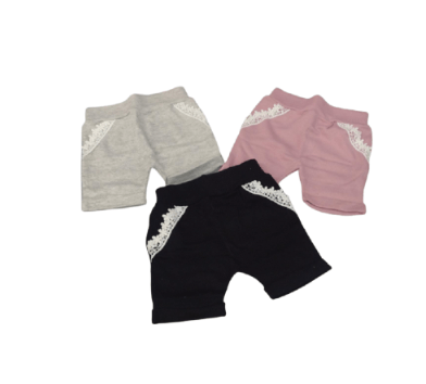KIT BERMUDA SARUEL - 3 PEÇAS -TAMANHO P AO G # 5313 - ROSA BEBÊ