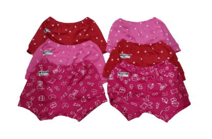 SHORT REATIVO ESTAMPADO COM PUNHO - 6 UNIDADES # 457 - TOP CHOT