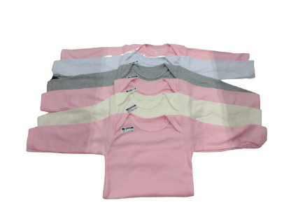 KIT BODY LISO MANGA LONGA CANELADO - 6 UNIDADES # 396 - TOP CHOT
