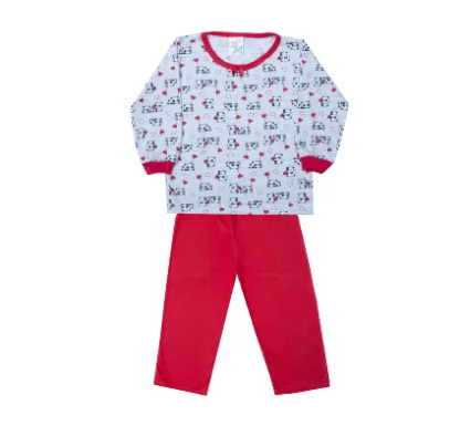PIJAMA DE MALHA FEMININO - TAMANHO 4 AO 8 # 201513 - MAFESSONI