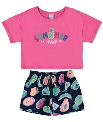 CONJUNTO FEMININO - INFANTIL - TAMANHO 4 AO 8 # 1000101644 - MALWEE MALHAS LTDA