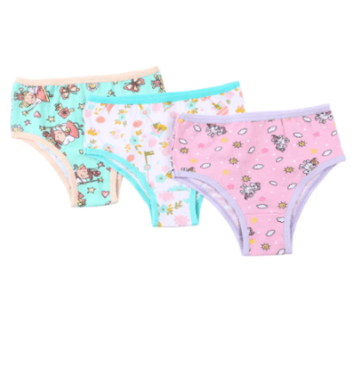 KIT CALCINHA INFANTIL - 3 UNIDADES - ESTAMPADA # 740 - KELLYNHA