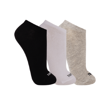 KIT MEIA INVISÍVEL ESPORTIVA - 3 PARES # T06227-0002 - TRI FIL