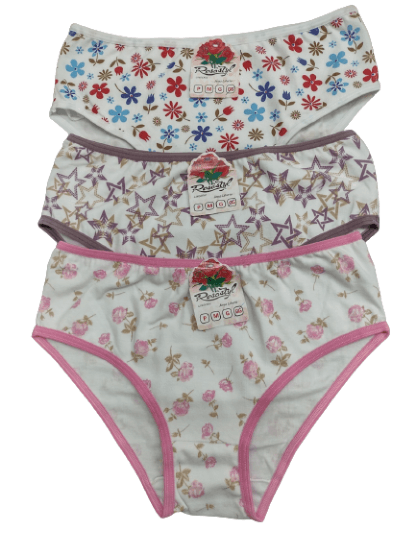 TANGA COTON INFANTIL COM 3 PEÇAS - TAMANHO GG # 355 - ROSASTYL