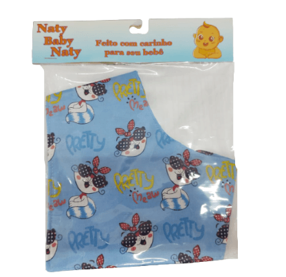 BABADOR BANDANA - DUPLA FACE # 031 - NATY BABY