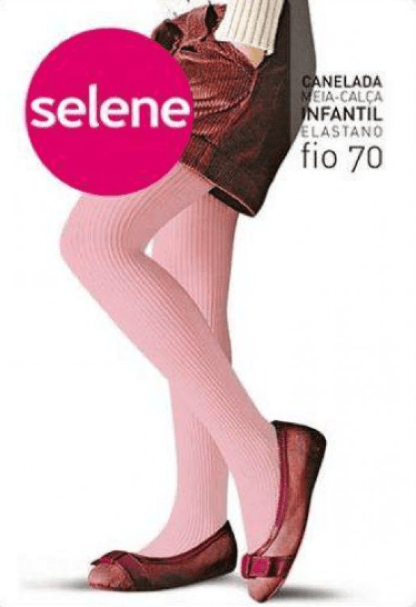 MEIA CALÇA INFANTIL CANELADA - TAMANHO BB AO G # 9500.002 - SELENE
