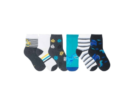 KIT MEIA INFANTIL - MASCULINO - 3 PARES - TAMANHO P AO G # KT.31001.IF - RIKAM
