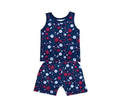 PIJAMA REGATA MASCULINO ESTAMPADO - TAMANHO 4 AO 8 # 200302 - MAFESSONI