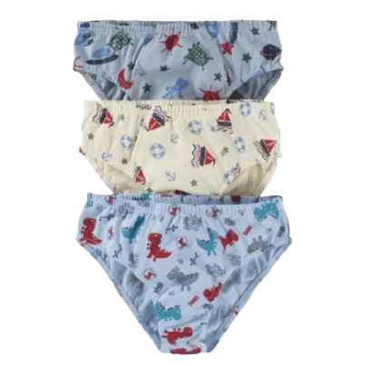 KIT CUECA INFANTIL DE MALHA - 3 UNIDADES # 1110 - KELLYNHA