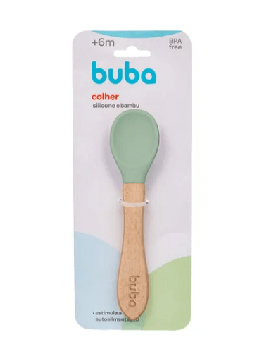 COLHER SILICONE E BAMBU # 15824 - BUBA