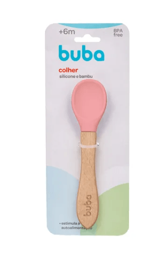 COLHER SILICONE E BAMBU # 15823 - BUBA